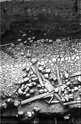 Kelio liekanos Vilniaus Žemutinės pilies (Šv. Onos ir Šv. Barboros bažnyčios) 1959 m. perkasoje 5